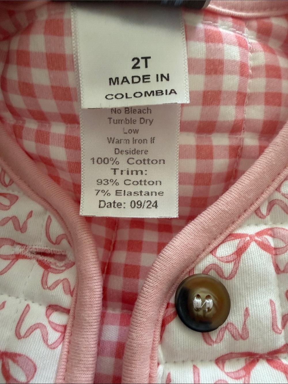 Quilted Ruth & Ralph Bow-Print Jacket - Picture 3 of 3